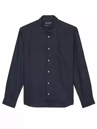 MARC O'POLO | Chemise en lin coupe regular | dunkelblau